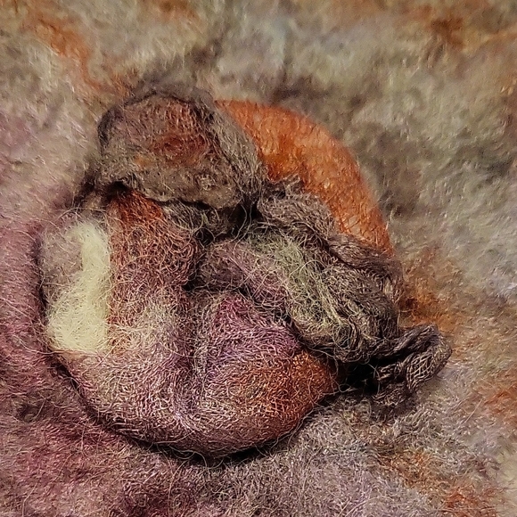 Handmade Felted Flower Accessory Pin - Picture 3 of 3